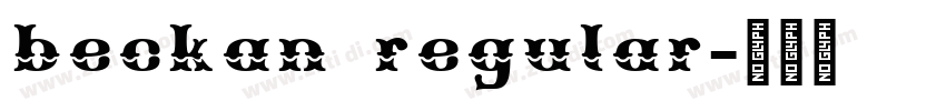 beckan regular字体转换